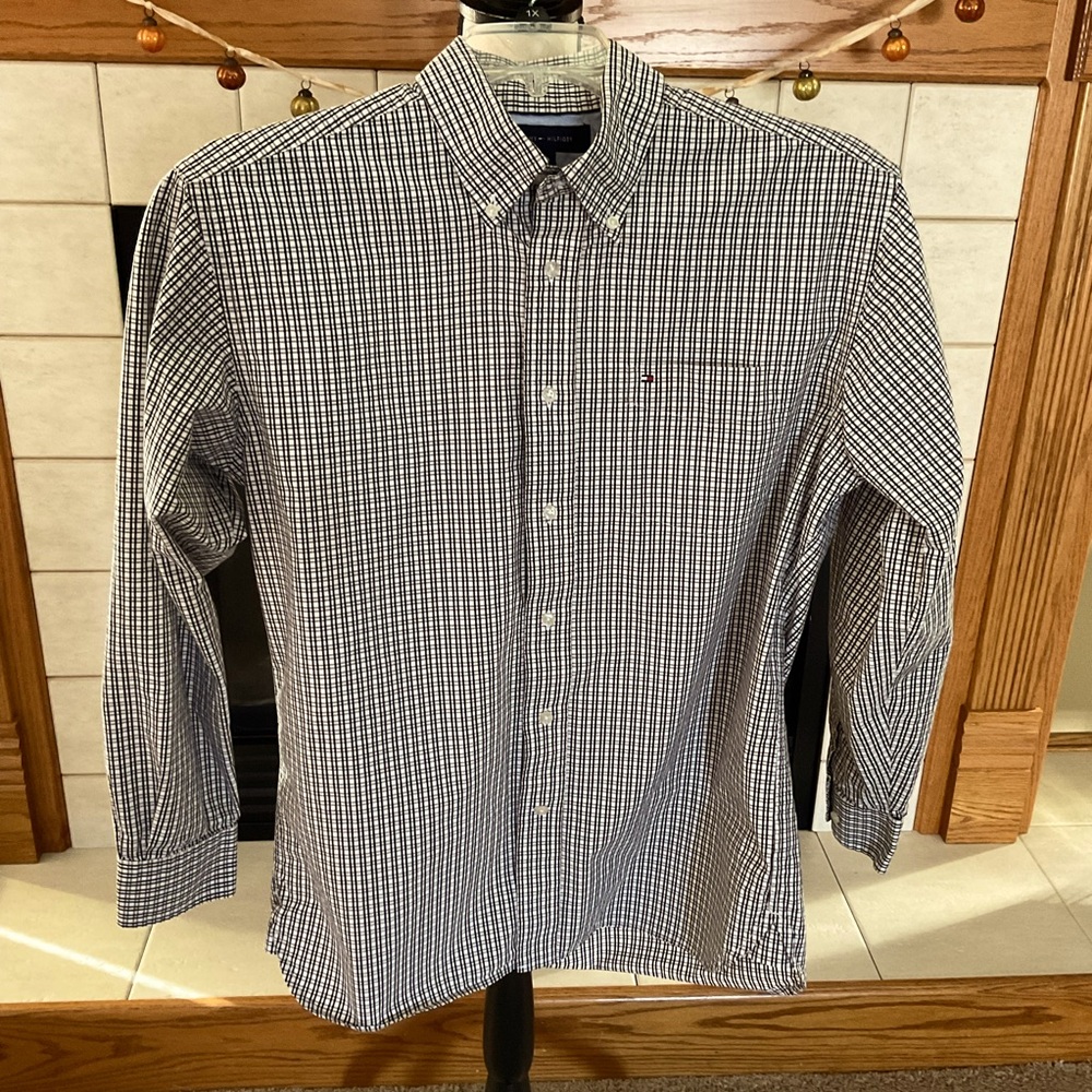 Tommy Hilfiger Long Sleeve Men’s Shirt, Sz M